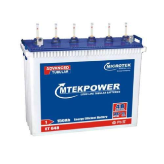 Microtek ET 648 150AH Tubular Battery (Tall)
